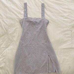 Sparkly Mini Dress with Slit
